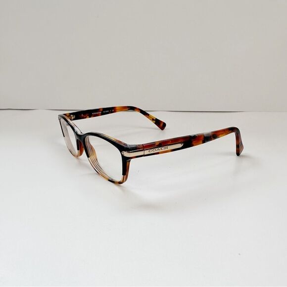 Coach Prescription Frames  Black Tortoise Square Women's Acetate Eyeglasses - Picture 9 of 14